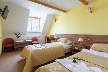 Фото номера Двухместный номер с 1 кроватью или 2 отдельными кроватями Отель Hotel Góralski Raj г. Новы-Тарг 3